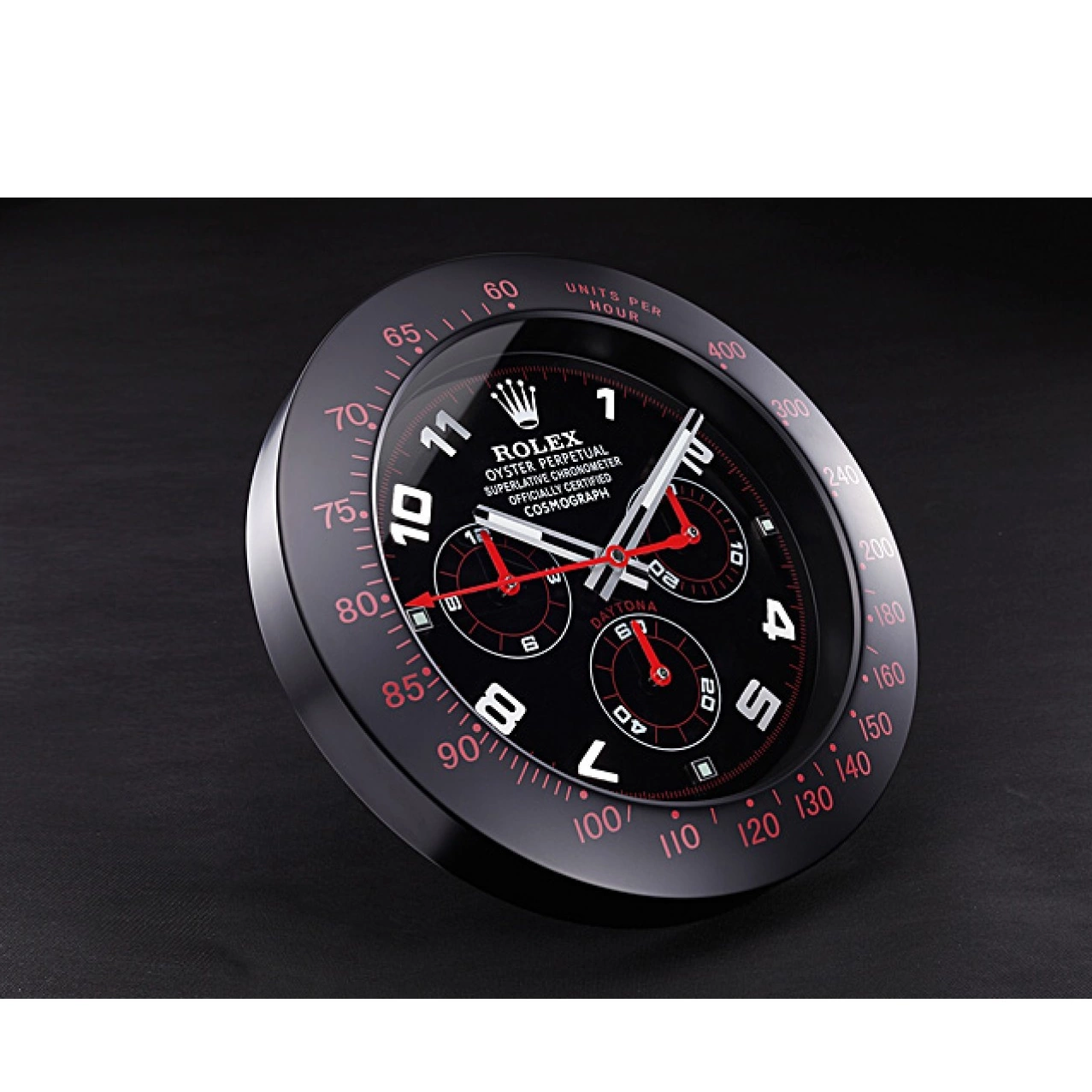 Rolex aaa copy Wall Rolex 621908 Daytona Cosmograph Clock Black-Red 0721